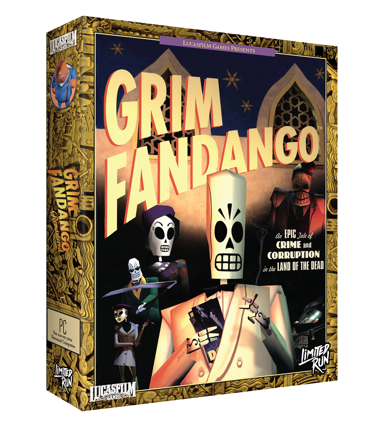limited-run-grim-fandango-remastered-pc-sammler-edition-disc image 1