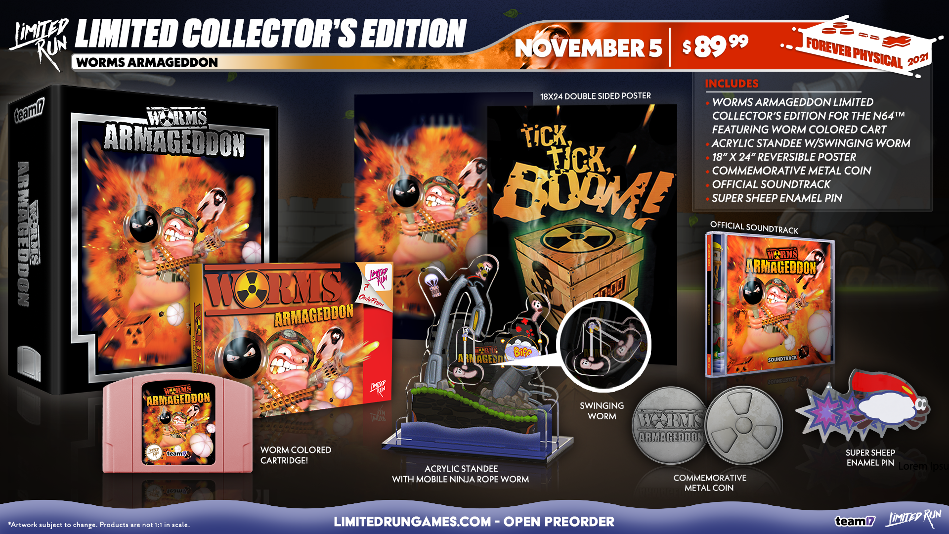 limited-run-worms-armageddon-premium-collector-s-edition-n64-spiel-cartridge image 2