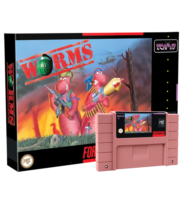 limited-run-worms-snes-modul-peach-cartridge-strategie image 1