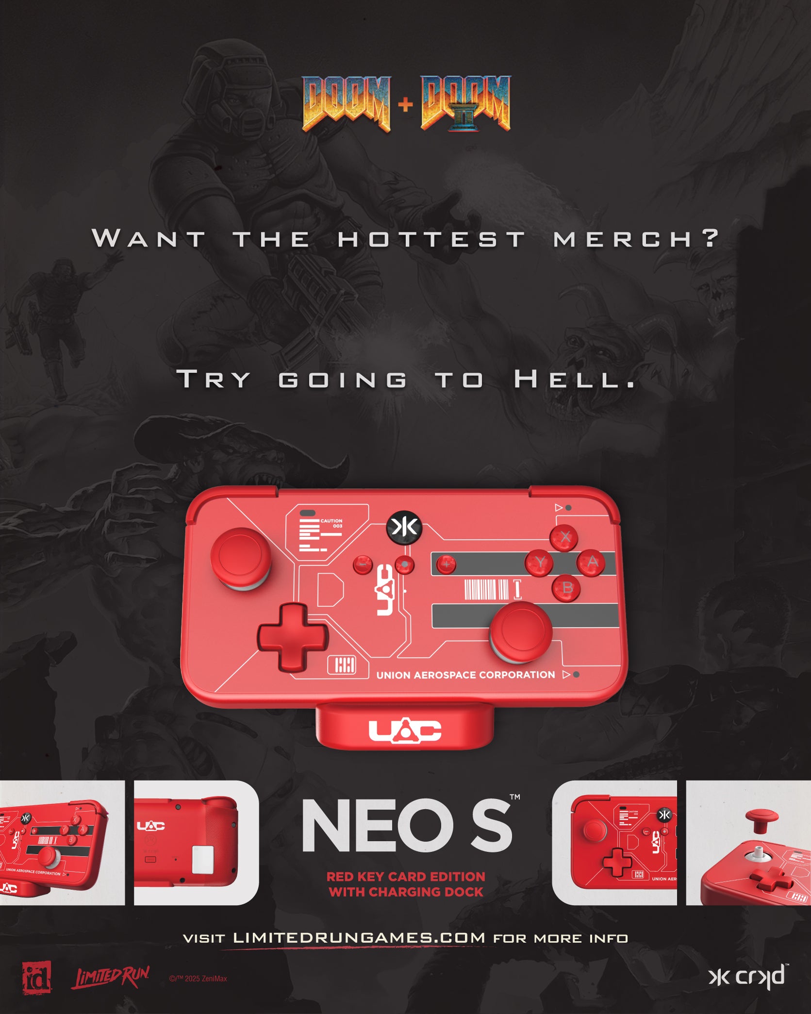 limited-run-doom-doom-ii-neo-s-controller-gamepad image 2