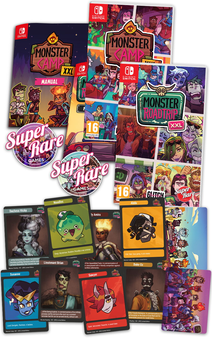 super-rare-games-srg-107-108-monster-camp-roadtrip-switch-doppelpack image 2
