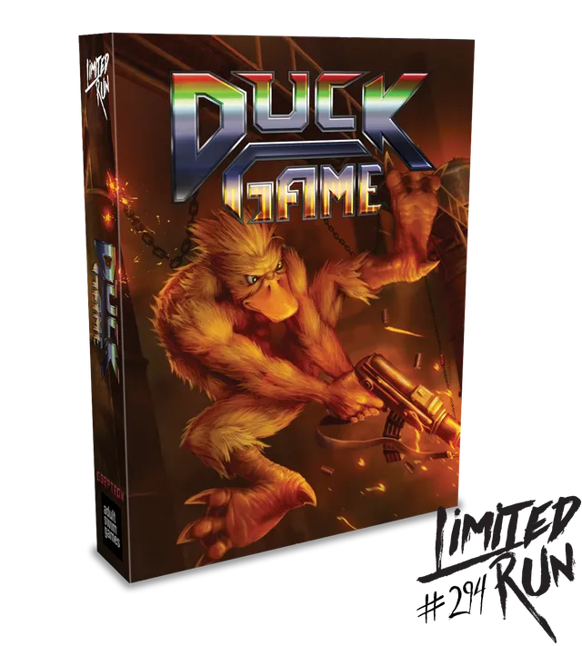 limited-run-duck-game-deluxe-ps4-spiel-disc-pin-poster-1000-st-ck image 1