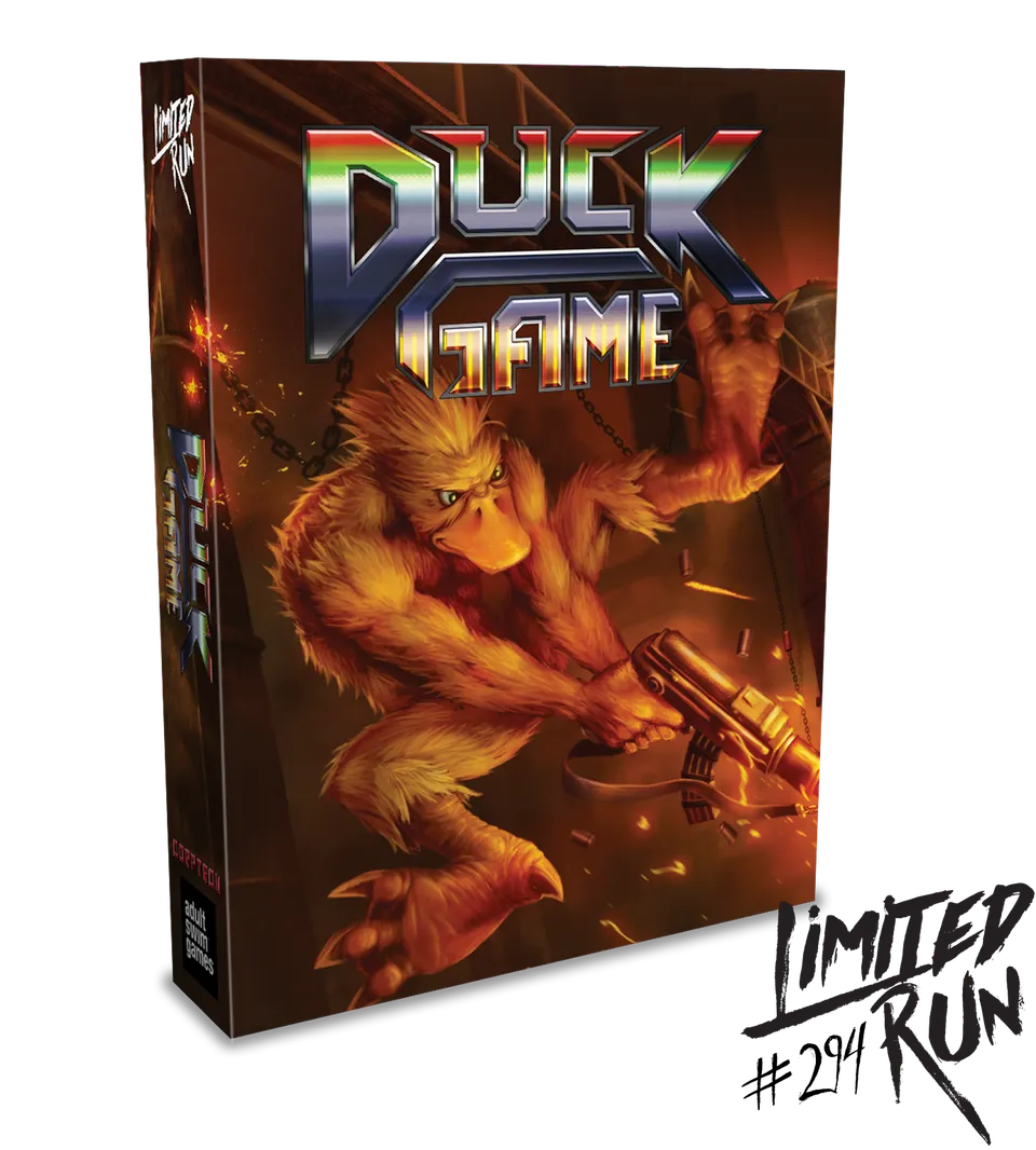 limited-run-duck-game-deluxe-ps4-spiel-disc-pin-poster-1000-st-ck image 1