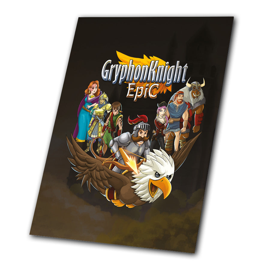 strictly-limited-gryphon-knight-epic-art-card-alu-druck-14x17-cm image 2