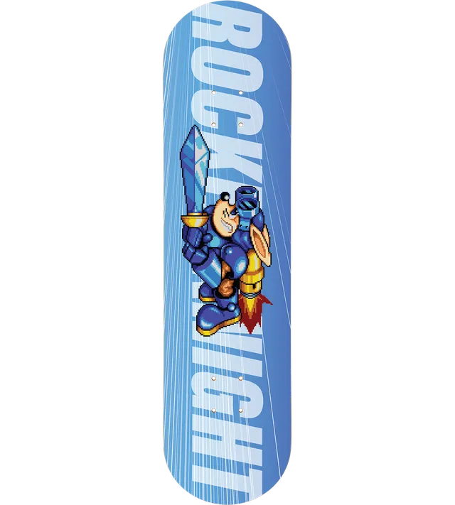 limited-run-rocket-knight-sparkster-skate-deck-skateboard image 1