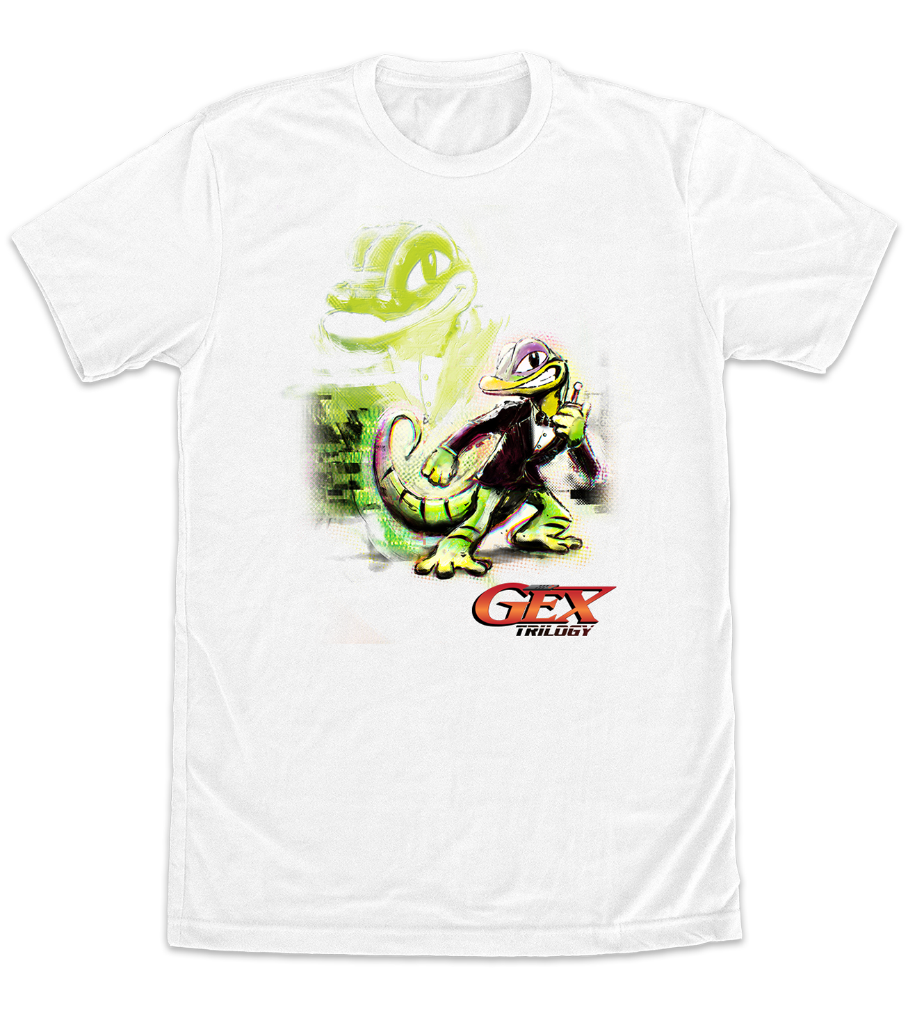 limited-run-games-gex-trilogy-shirt-t-shirt-gecko-fan-shirt image 1