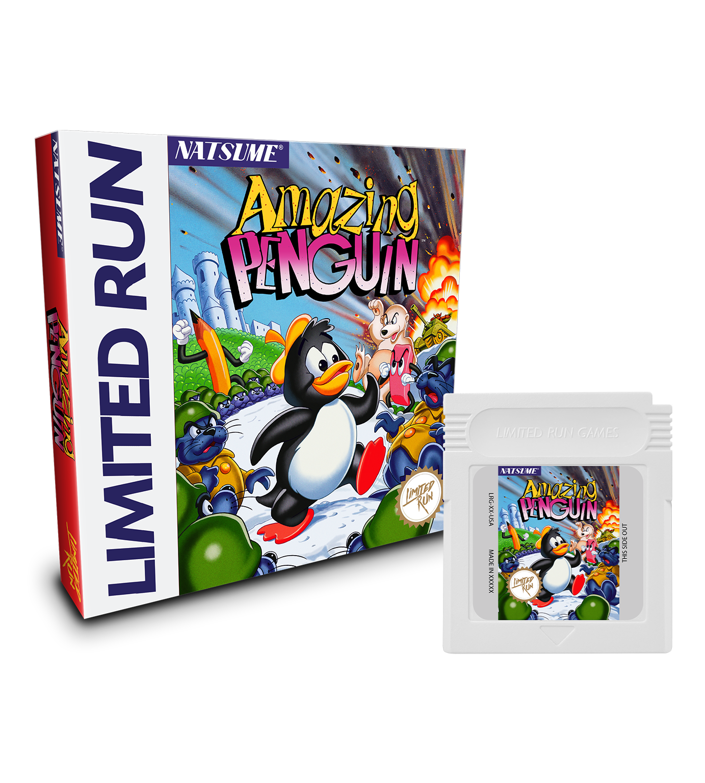 limited-run-amazing-penguin-gb-modul-game-boy-spiel-box image 1