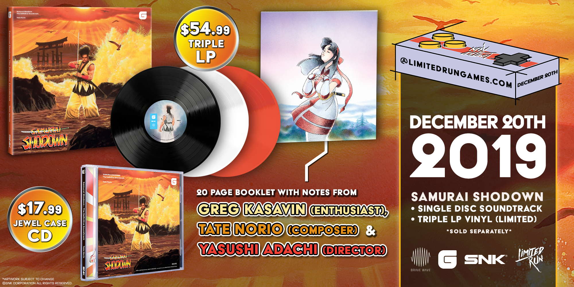 limited-run-samurai-shodown-3lp-vinyl-soundtrack-box image 4