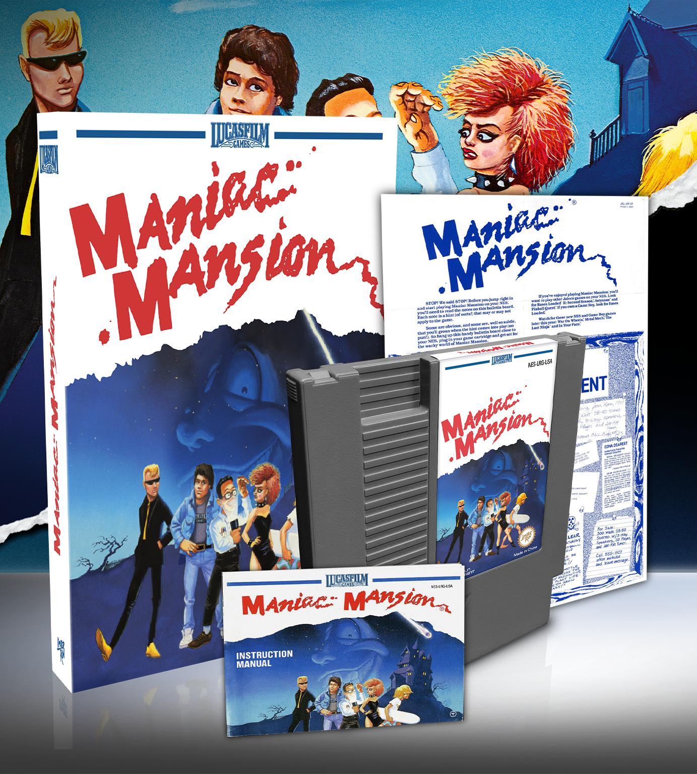 limited-run-maniac-mansion-nes-modul-cartridge-adventure image 2