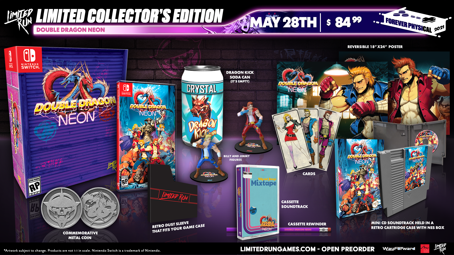 limited-run-games-double-dragon-neon-108-switch-spiel-classic-edition image 2