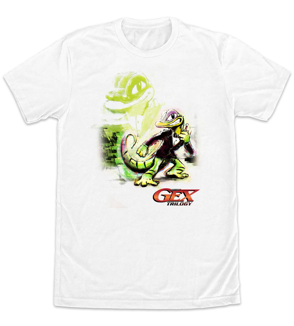limited-run-games-gex-trilogy-shirt-t-shirt-gecko-fan-shirt image 1