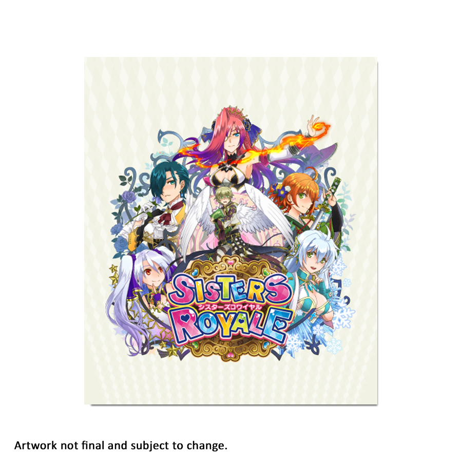 strictly-limited-games-sisters-royale-white-art-card-alu-platte-14x17cm image 1