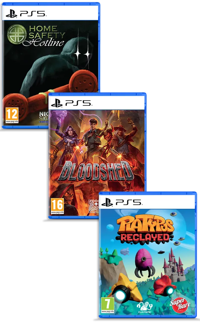 super-rare-games-ps5-bundle-7-home-safety-hotline-3-spiele-set image 1