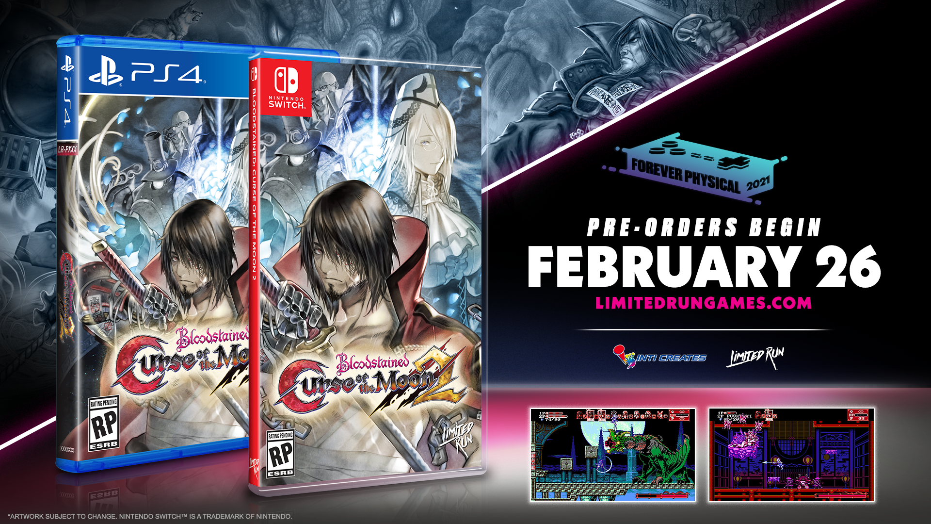 limited-run-390-bloodstained-curse-moon-2-ps4-spiel-physisch image 2