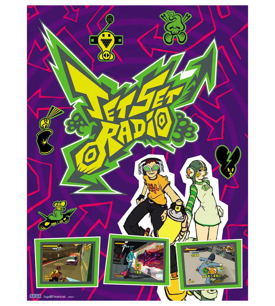 limited-run-jet-set-radio-poster-gaming-wandposter image 1