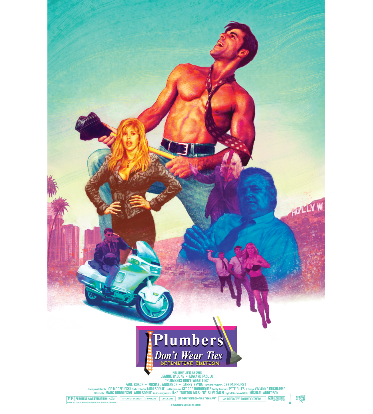 limited-run-plumbers-don-t-wear-ties-poster-definitive-edition-druck image 1