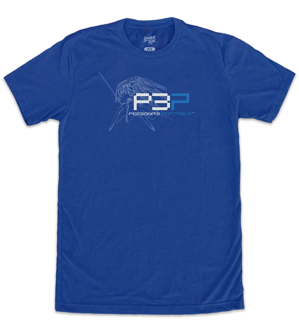 persona-3-portable-logo-t-shirt-gr-l-gaming-merch image 1