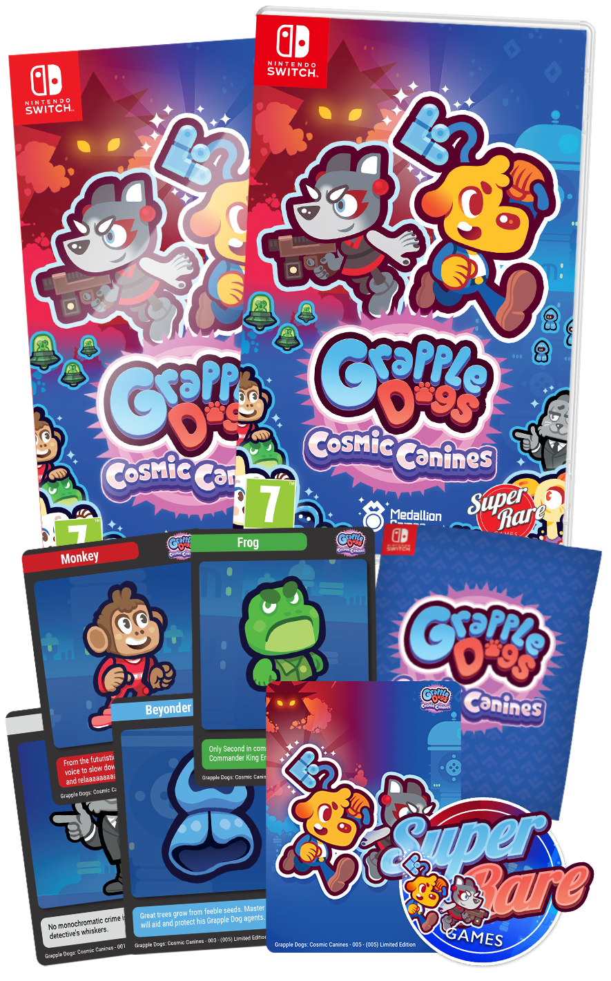 super-rare-games-srg-149-grapple-dogs-switch-spiel-cosmic-canines image 3