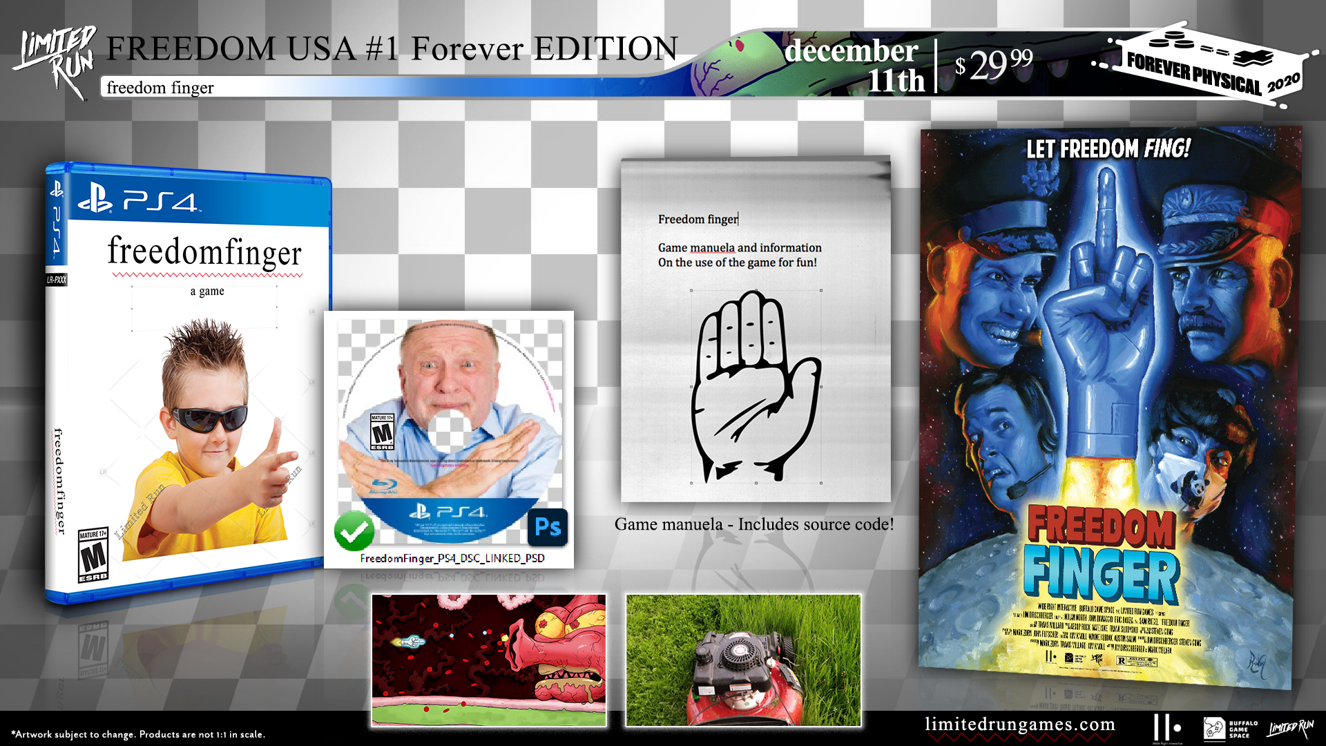 limited-run-378-freedom-finger-ps4-spiel-disc-shooter image 2