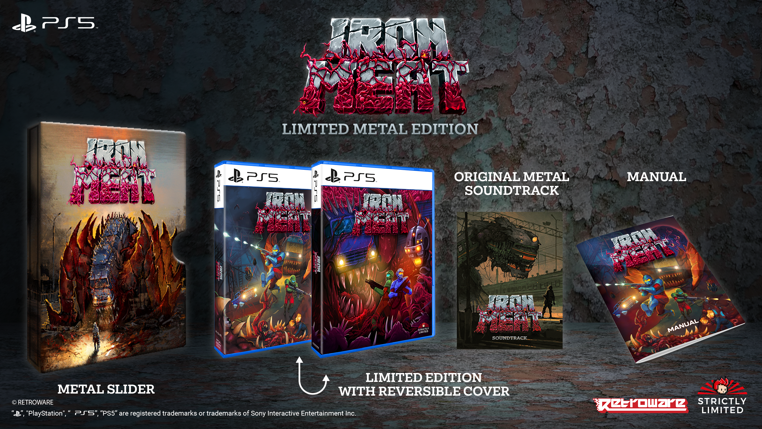 strictly-limited-iron-meat-ps5-spiel-metal-edition-run-and-gun image 2