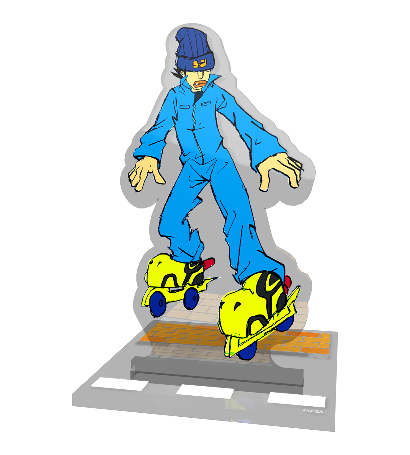 limited-run-jet-set-radio-acryl-standees-set-beat-gum-yoyo-figur image 5