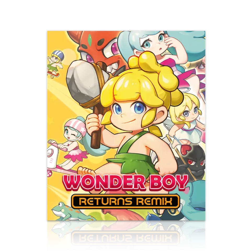 strictly-limited-art-card-wonder-boy-returns-remix-alu-druck-14x17 image 1