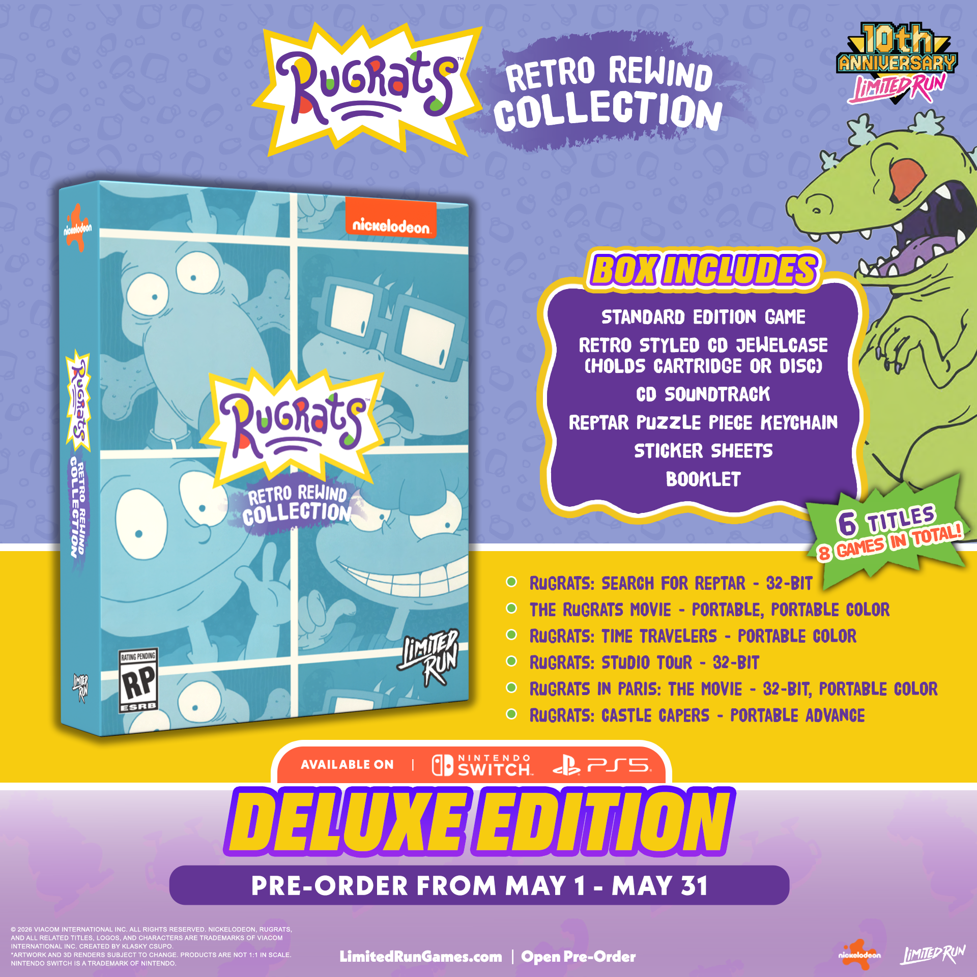 limited-run-rugrats-retro-rewind-deluxe-switch-spiel-sammlung image 2