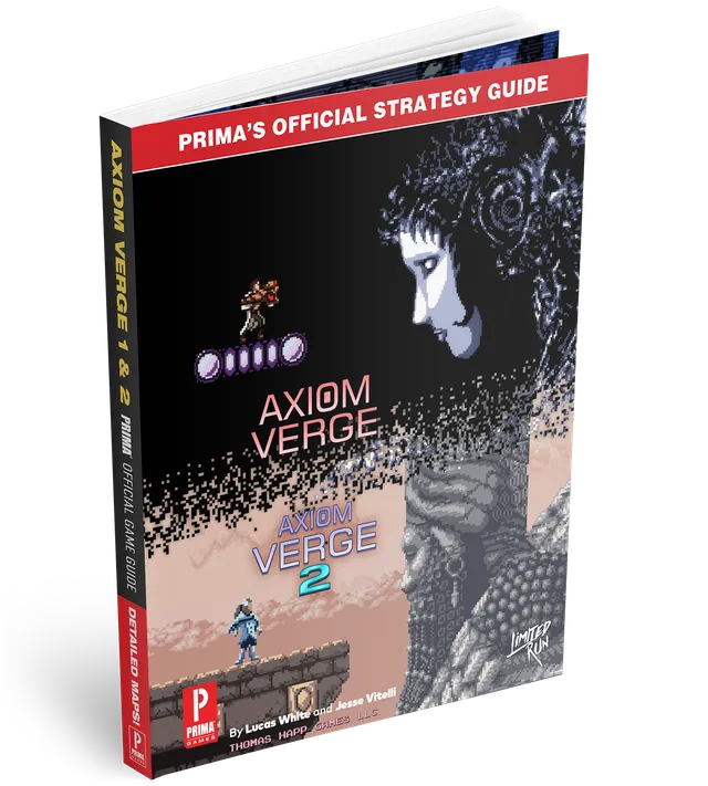 limited-run-axiom-verge-1-2-prima-strategy-guide-buch-96-seiten image 1