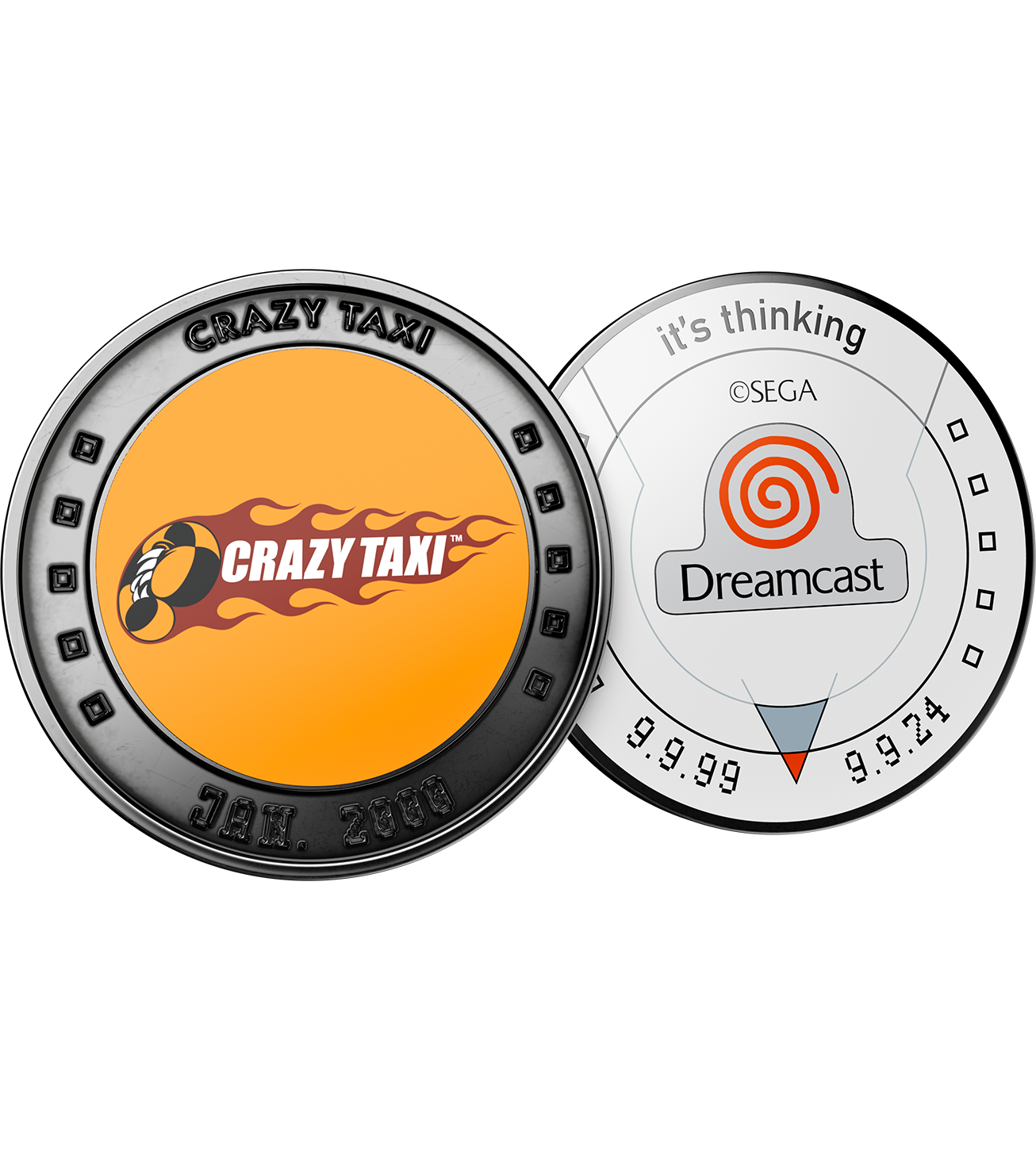 limited-run-crazy-taxi-gedenkm-nze-sammler-coin image 1