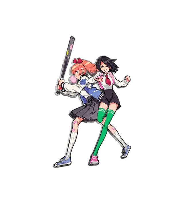 limited-run-river-city-girls-kyoko-misako-emaille-pin-pax-exclusive image 1