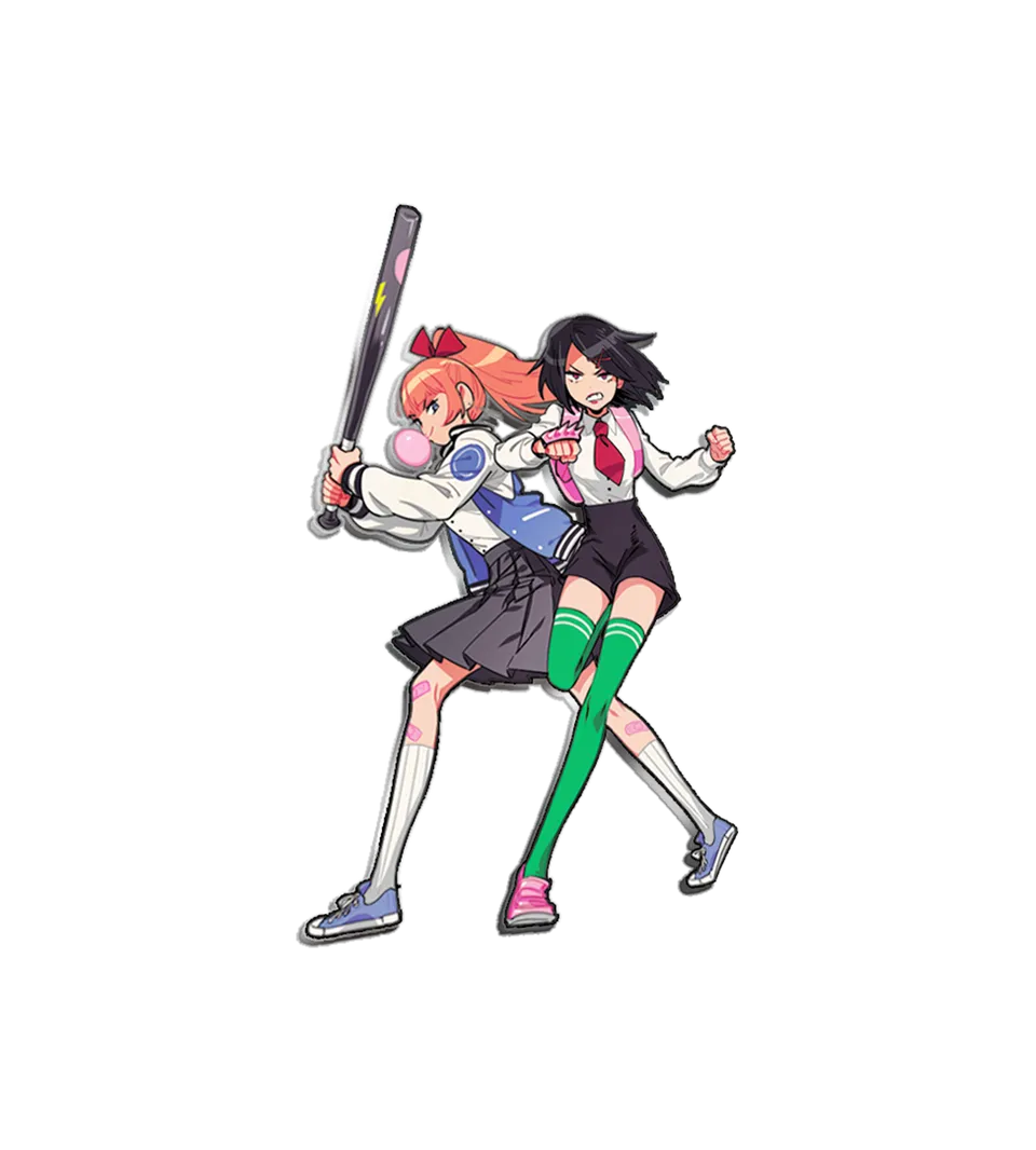 limited-run-river-city-girls-kyoko-misako-emaille-pin-pax-exclusive image 1