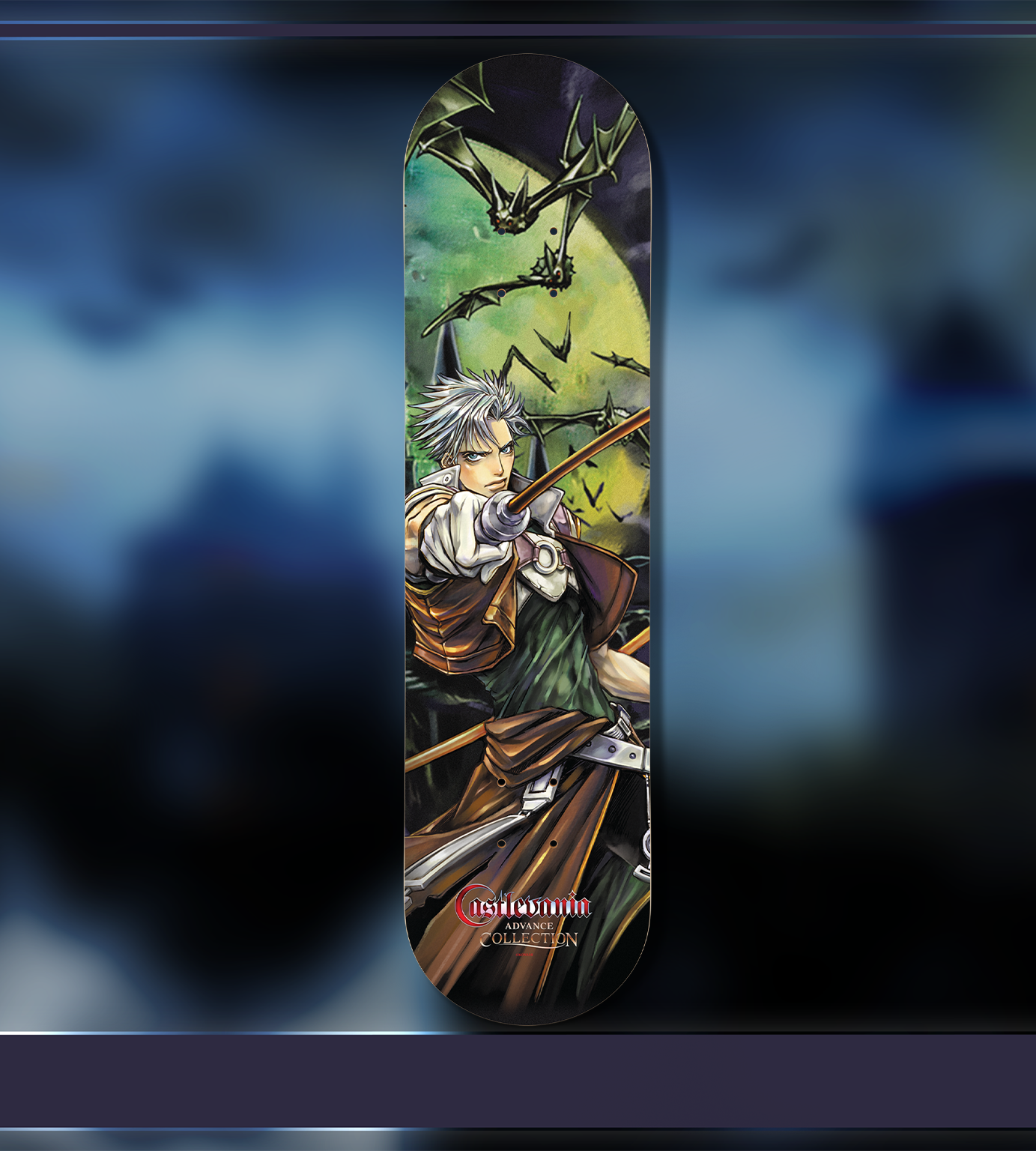 limited-run-castlevania-advance-skateboard-deck-foil-merch image 2