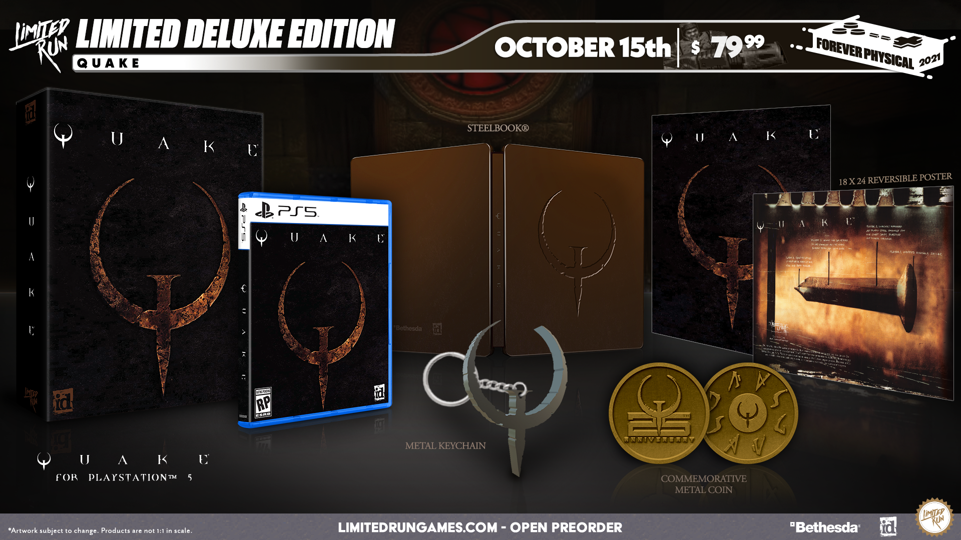 limited-run-games-quake-14-ps5-spiel-deluxe-edition-steelbook image 2