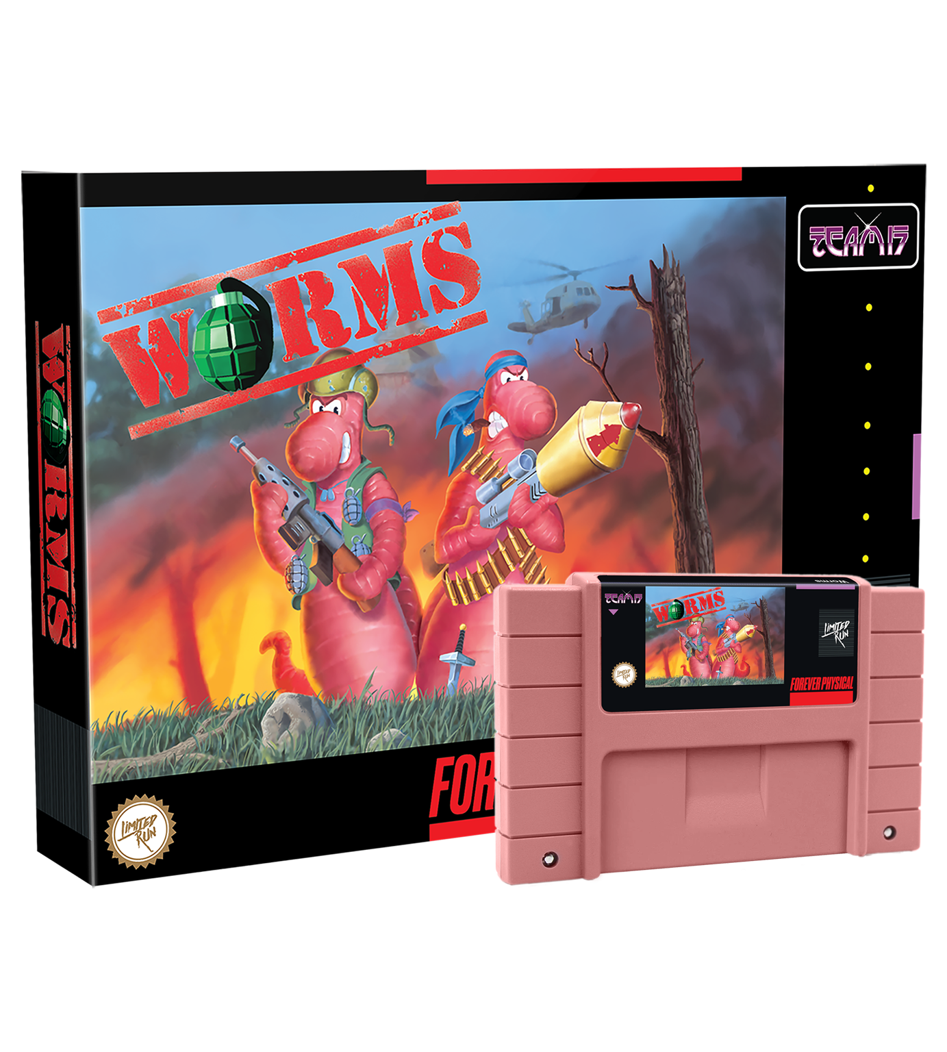 limited-run-worms-snes-modul-peach-cartridge-strategie image 1