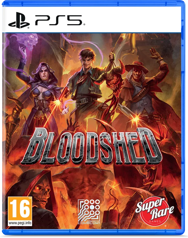 super-rare-games-bloodshed-ps5-28-spiel-roguelite-disc-slipcover image 1