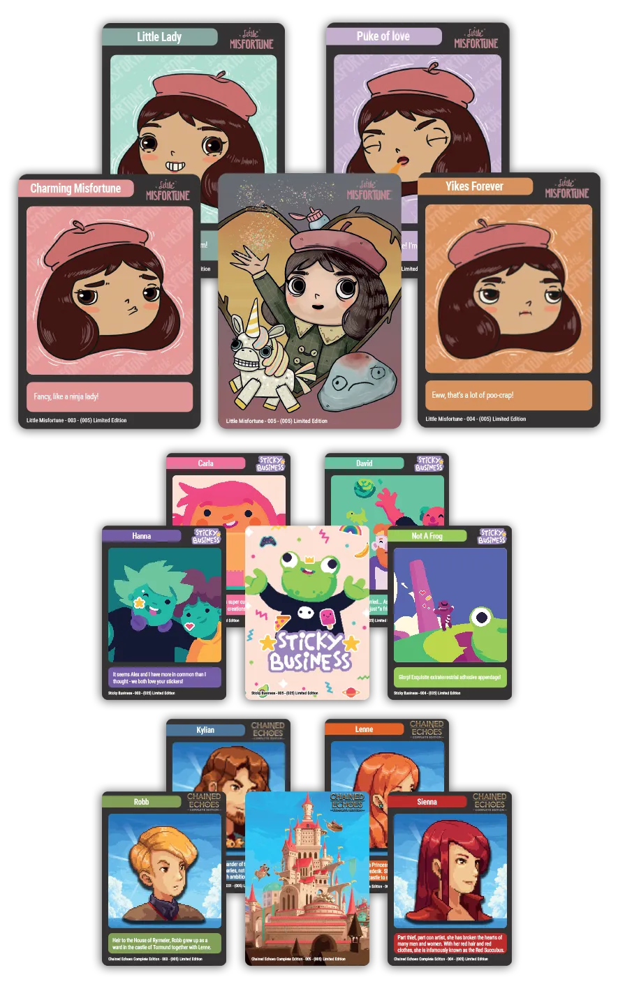 super-rare-games-mtc-48-trading-cards-bundle-3er-set-chained image 1