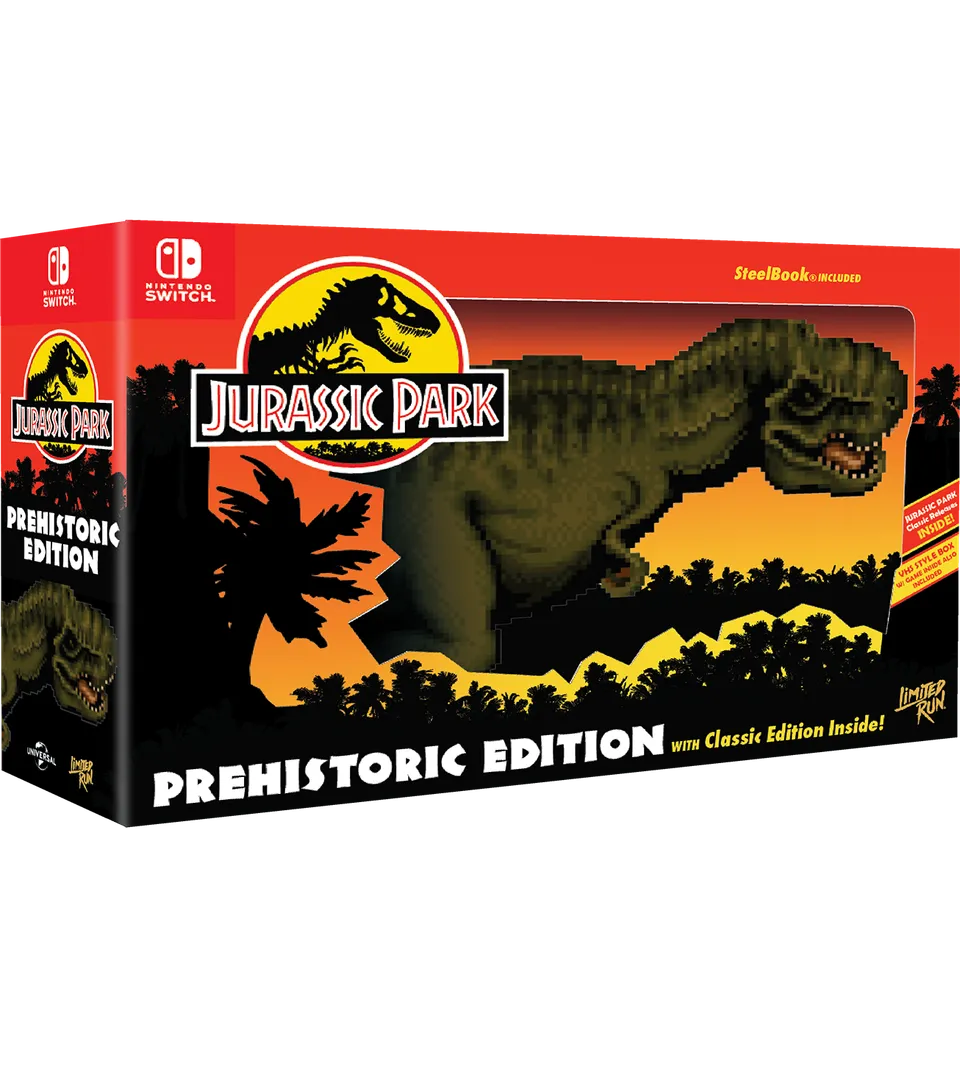 limited-run-jurassic-park-prehistoric-edition-switch-steelbook image 1