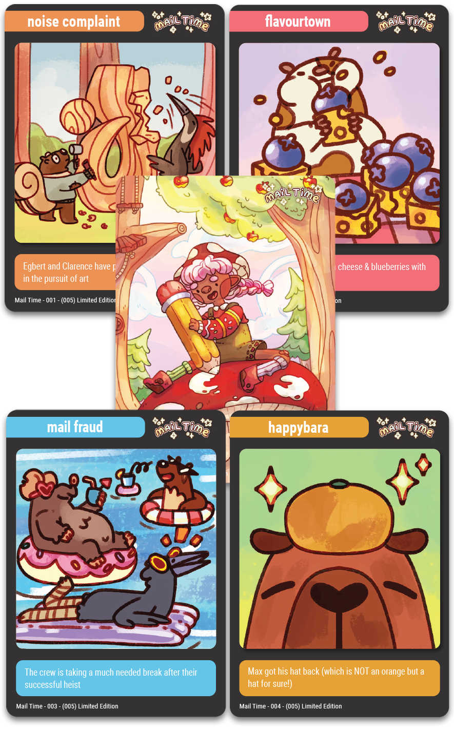 super-rare-games-mtc-42-trading-card-bundle-vigil-grove-mail-time image 4