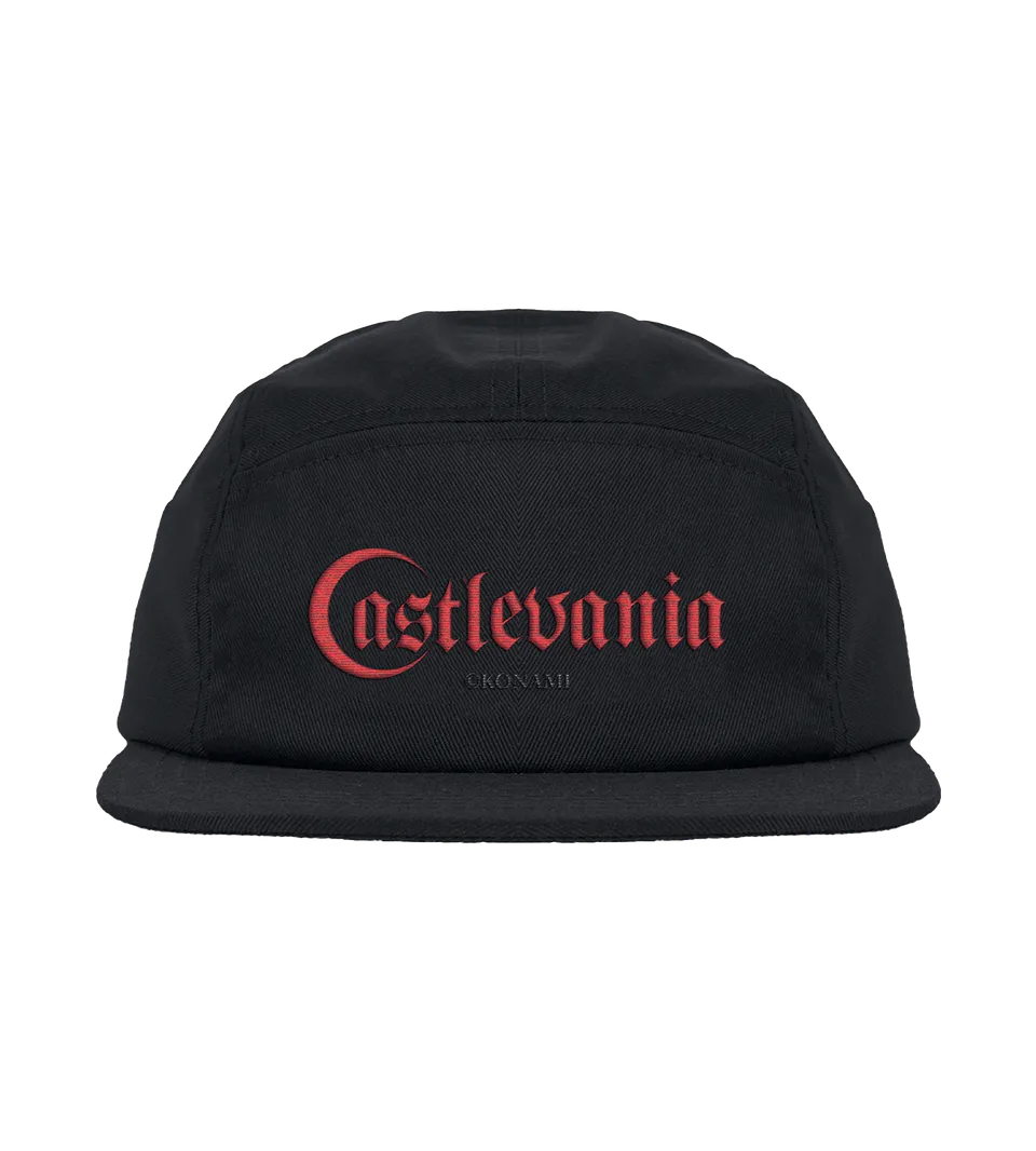 limited-run-castlevania-logo-cap-5-panel-kappe-schwarz image 1