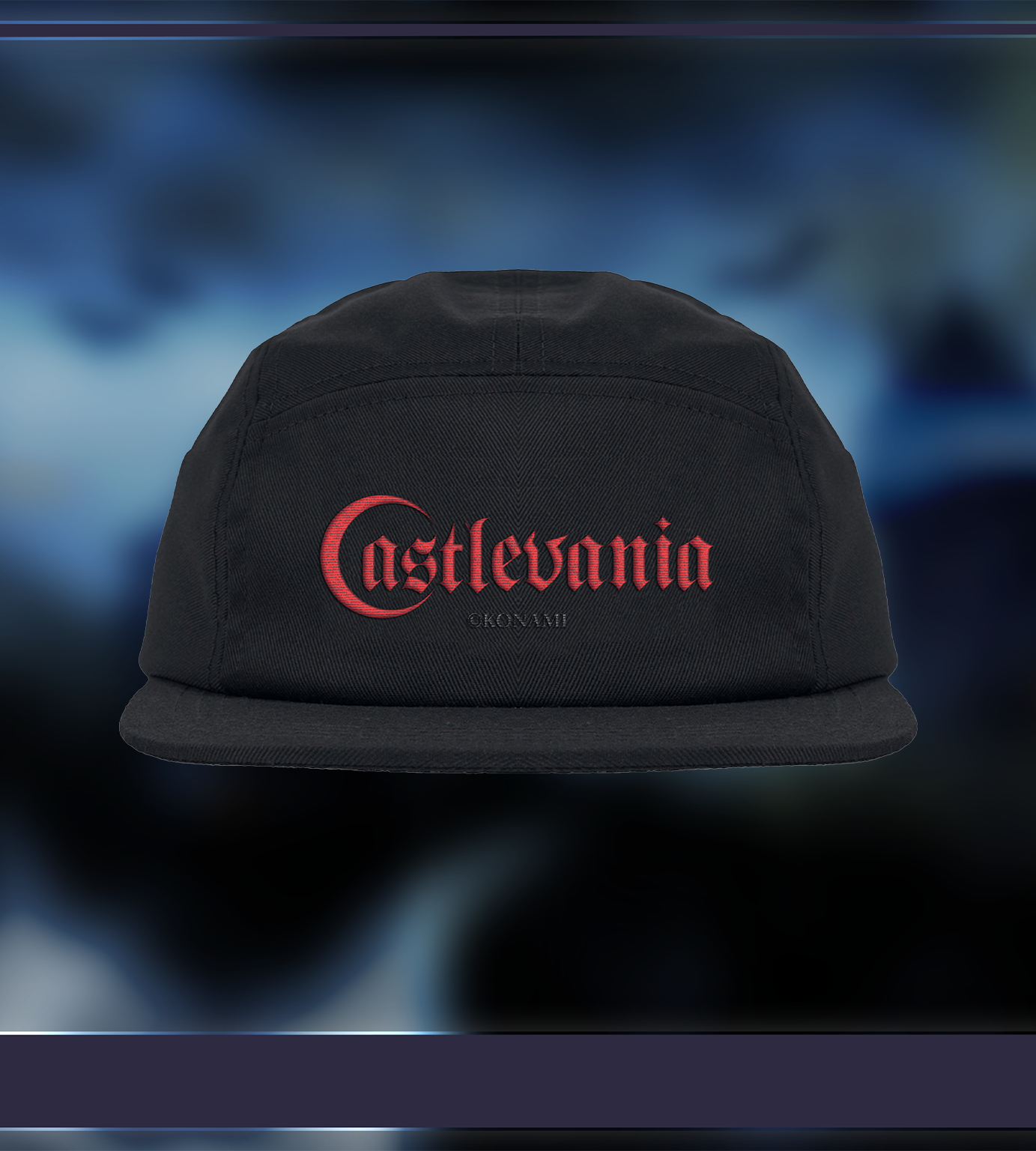 limited-run-castlevania-logo-cap-5-panel-kappe-schwarz image 2
