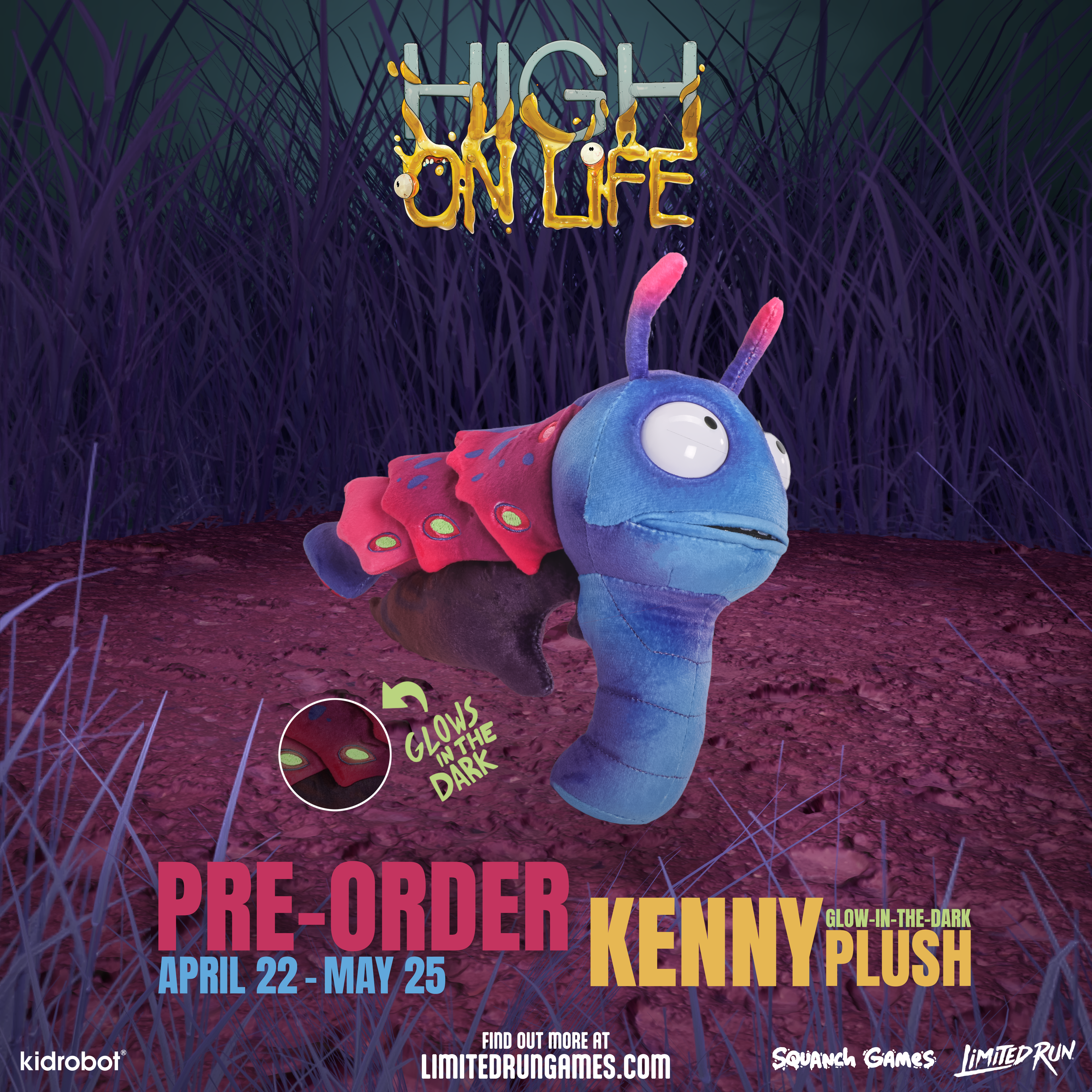 limited-run-high-on-life-kenny-pl-sch-glow-in-the-dark-20cm image 2