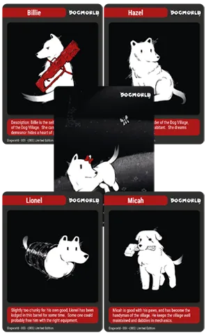 super-rare-games-tc-59-dogworld-sammelkarten-booster-3-karten image 1
