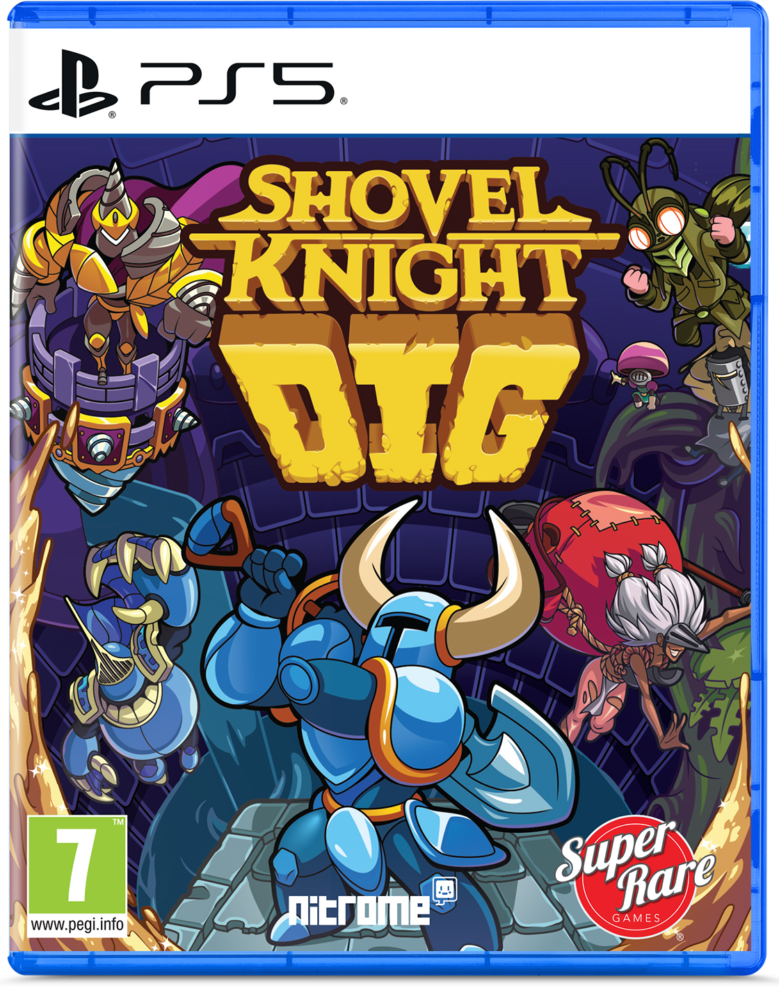 super-rare-games-shovel-knight-dig-ps5-21-spiel-disc-slipcover image 1