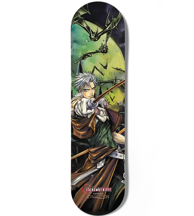 limited-run-castlevania-advance-skateboard-deck-foil-merch image 1