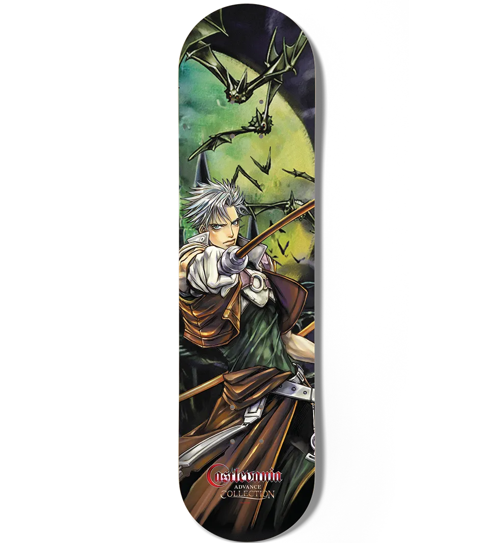 limited-run-castlevania-advance-skateboard-deck-foil-merch image 1