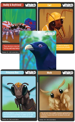 super-rare-games-tc-73-webbed-sammelkarten-booster-pack-3-karten image 1