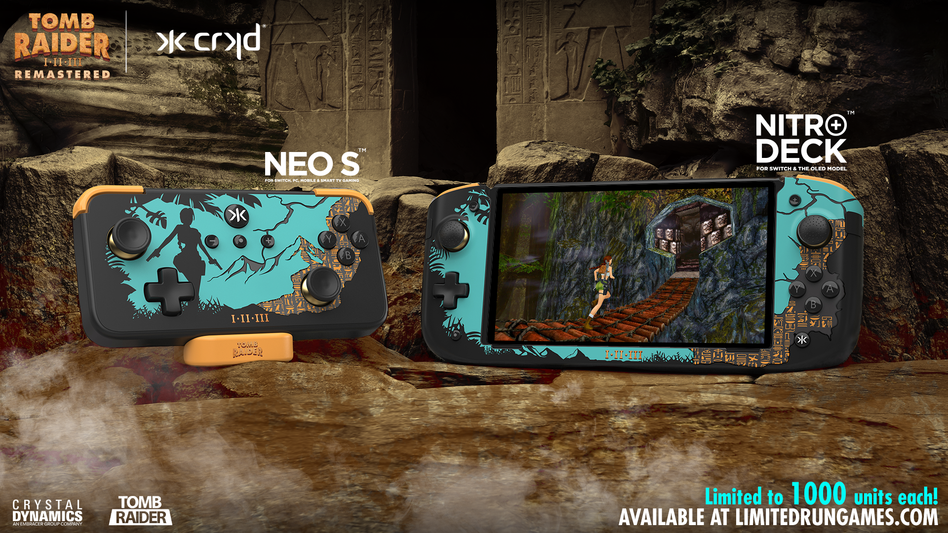 limited-run-tomb-raider-i-iii-neo-s-controller-crkd-edition image 3