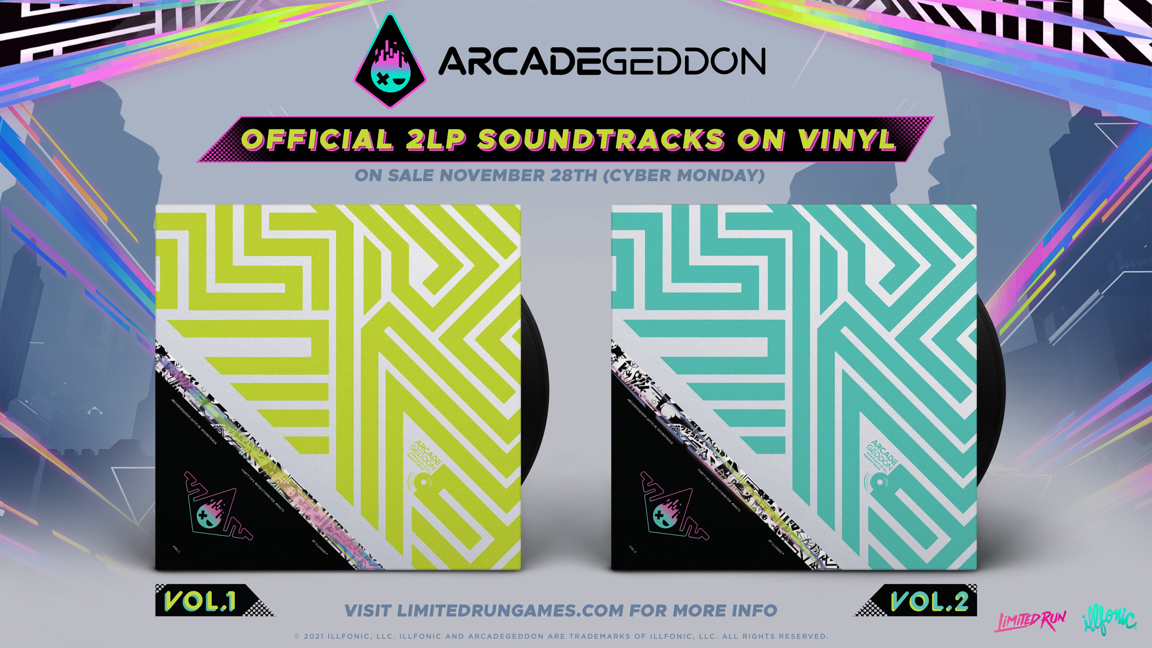 arcadegeddon-vol-1-2lp-vinyl-soundtrack-schallplatte image 3