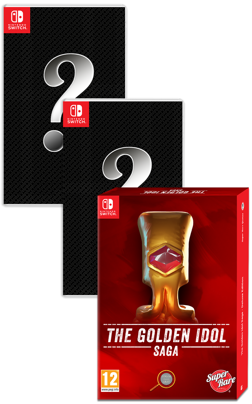 super-rare-games-pb-49-the-golden-idol-saga-switch-spiel-deluxe-bundle image 1