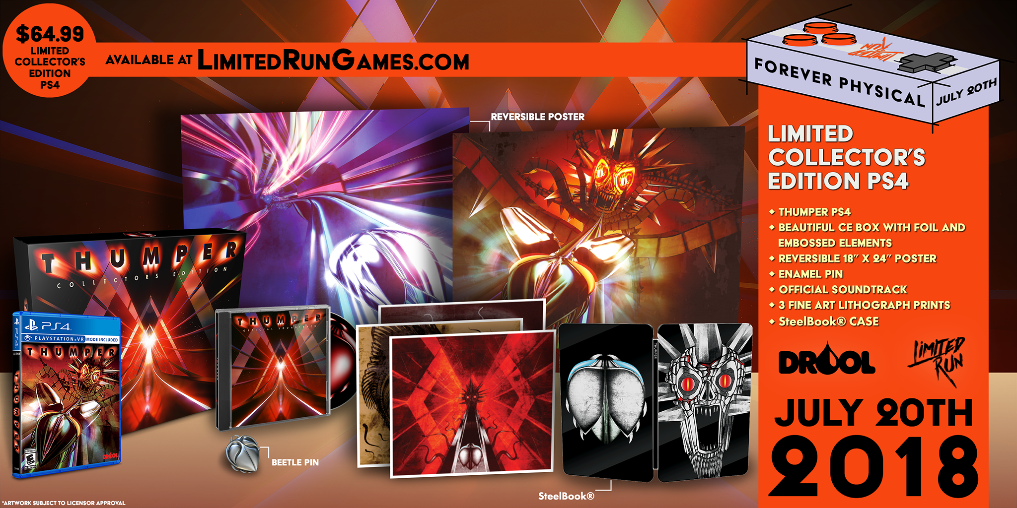 limited-run-172-thumper-collector-s-edition-ps4-spiel-disc image 2